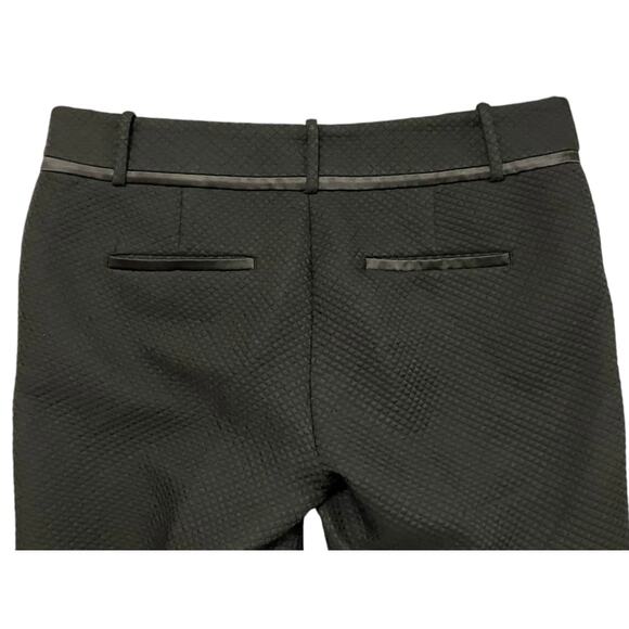 Ann Taylor Loft Women's Black Marisa Quilted Texture 26" Inseam Ankle Pants SZ 6 - Picture 3 of 9